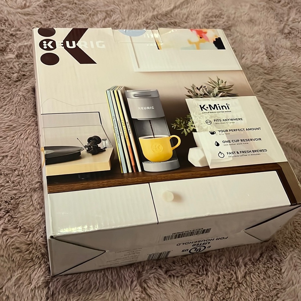 Keurig K Mini Single Serve Coffee Maker Studio Gray less than 5” wide 6 - 12 oz - Picture 7 of 9